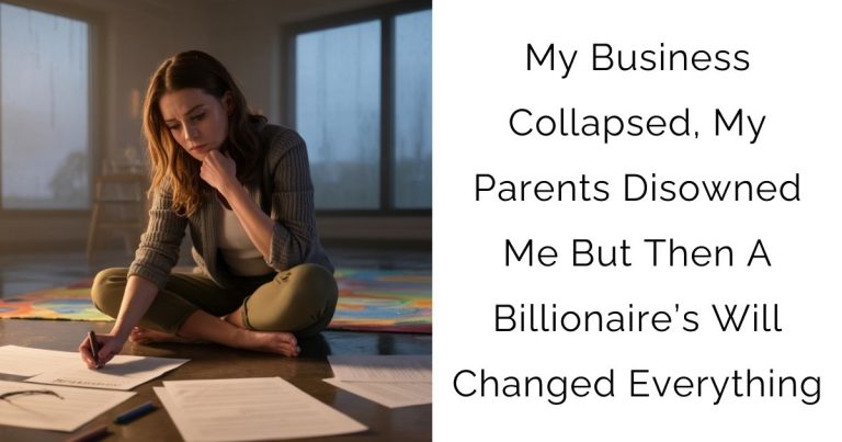 My Business Collapsed, My Parents Disowned Me But Then A Billionaire’s Will Changed Everything