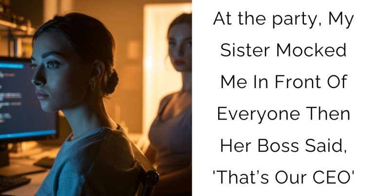 At the party, My Sister Mocked Me In Front Of Everyone Then Her Boss Said, ‘That’s Our CEO’