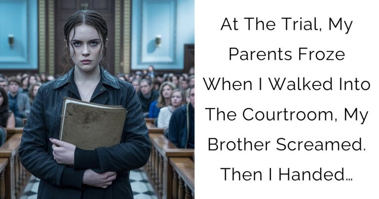At The Trial, My Parents Froze When I Walked Into The Courtroom, My Brother Screamed. Then I Handed…