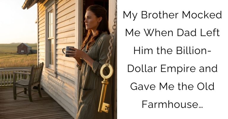 My Brother Mocked Me When Dad Left Him the Billion-Dollar Empire and Gave Me the Old Farmhouse…