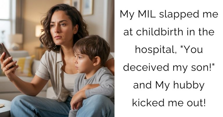My MIL slapped me at childbirth in the hospital, “You deceived my son!” and My hubby kicked me out!