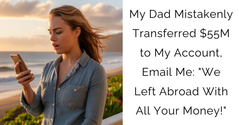 My Dad Mistakenly Transferred $55M to My Account, Email Me: “We Left Abroad With All Your Money!”