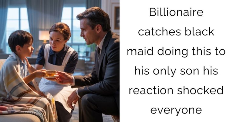 Billionaire catches black maid doing this to his only son his reaction shocked everyone