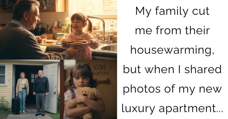 My family cut me from their housewarming, but when I shared photos of my new luxury apartment…
