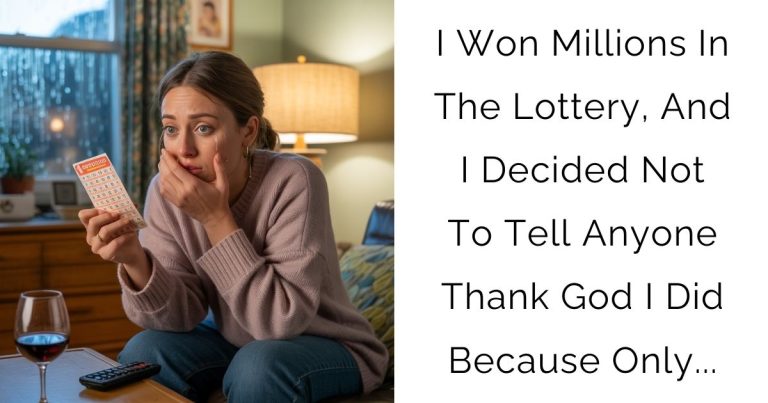 I Won Millions In The Lottery, And I Decided Not To Tell Anyone Thank God I Did Because Only…