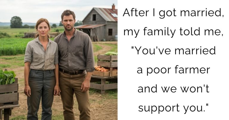 After I got married, my family told me, “You’ve married a poor farmer and we won’t support you.”