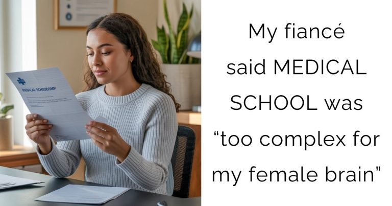 My fiancé said MEDICAL SCHOOL was “too complex for my female brain”