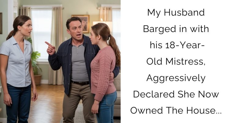 My Husband Barged in with his 18-Year-Old Mistress, Aggressively Declared She Now Owned The House…