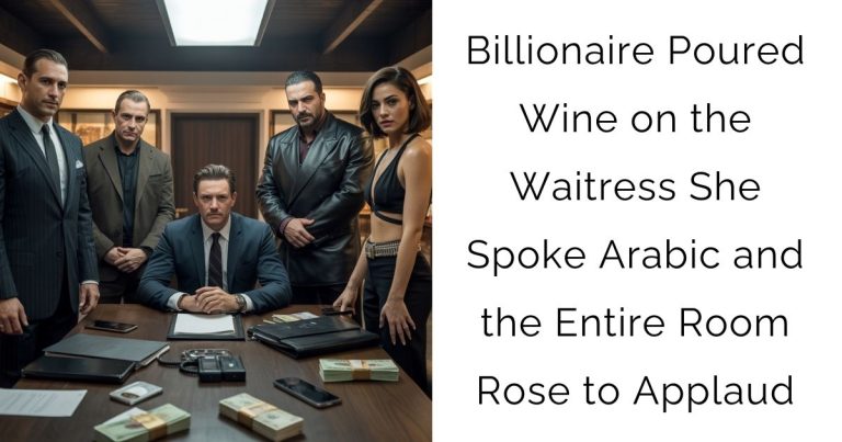 Billionaire Publicly Poured Expensive Wine On “Clumsy” Waitress’s Head – Her Calm Response In Arabic Made His Investors Walk Out And Applaud HER