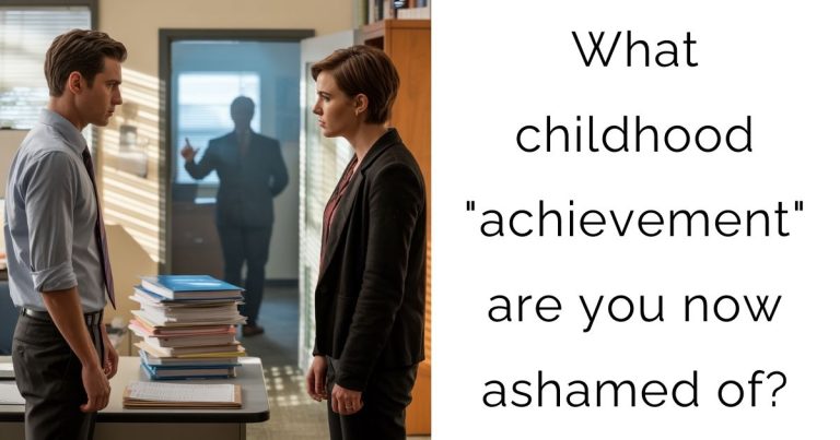 What childhood “achievement” are you now ashamed of?