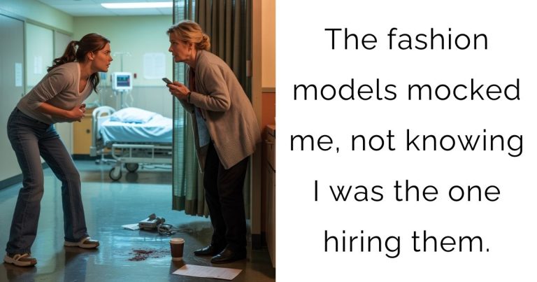 The fashion models mocked me, not knowing I was the one hiring them.