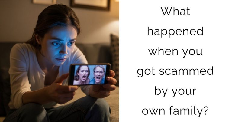 What happened when you got scammed by your own family?