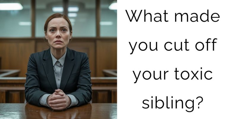 What made you cut off your toxic sibling?