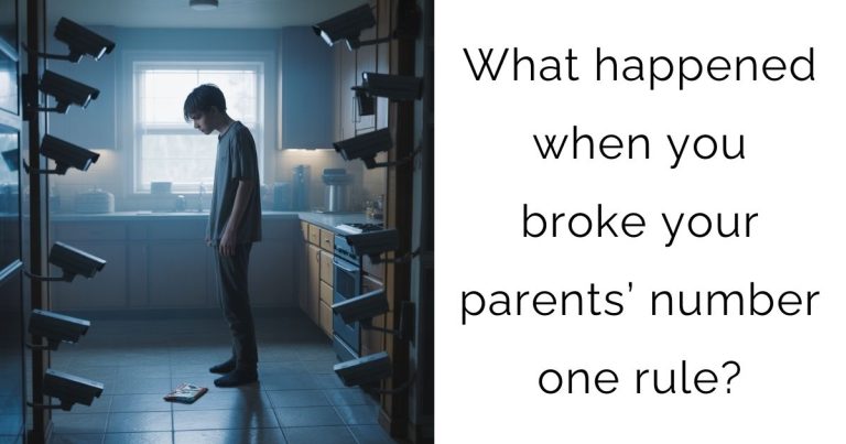 What happened when you broke your parents’ number one rule?