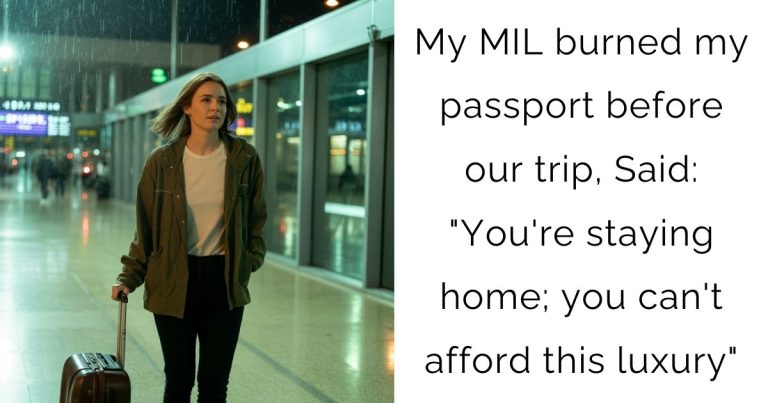 My MIL burned my passport before our trip, Said: “You’re staying home; you can’t afford this luxury”
