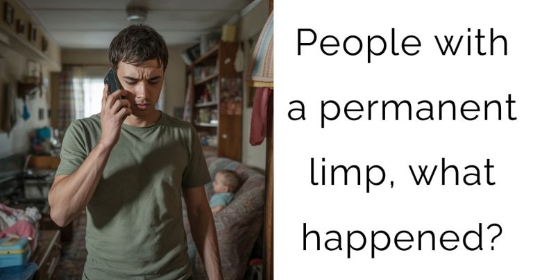 People with a permanent limp, what happened?