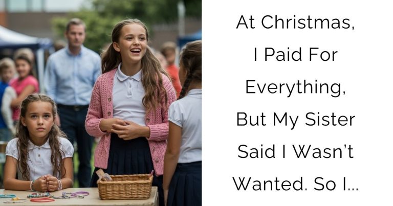 At Christmas, I Paid For Everything, But My Sister Said I Wasn’t Wanted. So I…