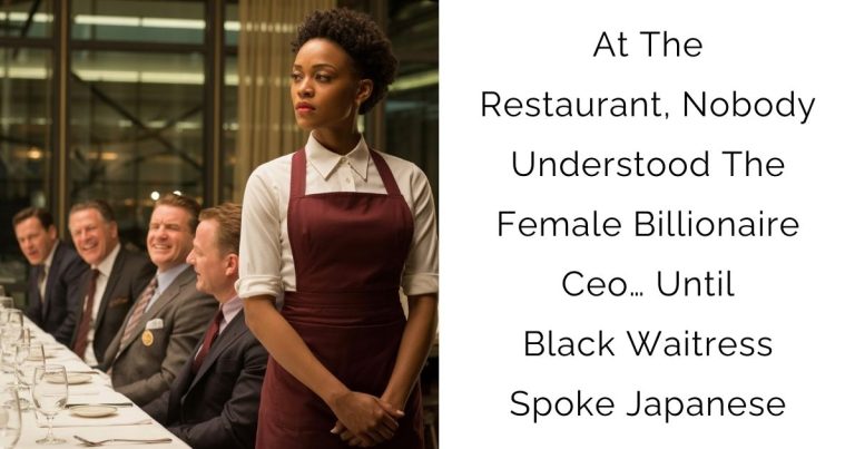 At The Restaurant, Nobody Understood The Female Billionaire Ceo… Until Black Waitress Spoke Japanese