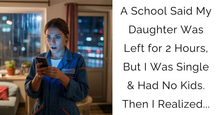 A School Said My Daughter Was Left for 2 Hours, But I Was Single & Had No Kids. Then I Realized…