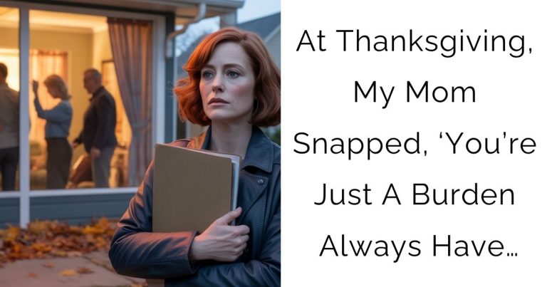 At Thanksgiving, My Mom Snapped, ‘You’re Just A Burden Always Have…