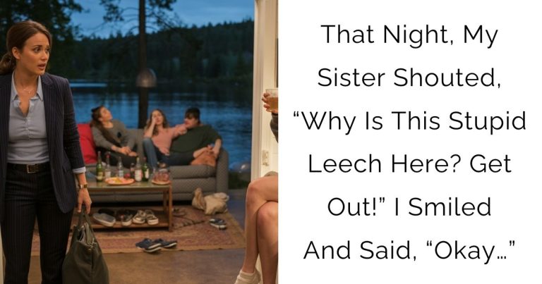 That Night, My Sister Shouted, “Why Is This Stupid Leech Here? Get Out!” I Smiled And Said, “Okay…”