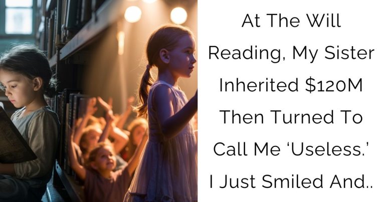 At The Will Reading, My Sister Inherited $120M Then Turned To Call Me ‘Useless.’ I Just Smiled And..