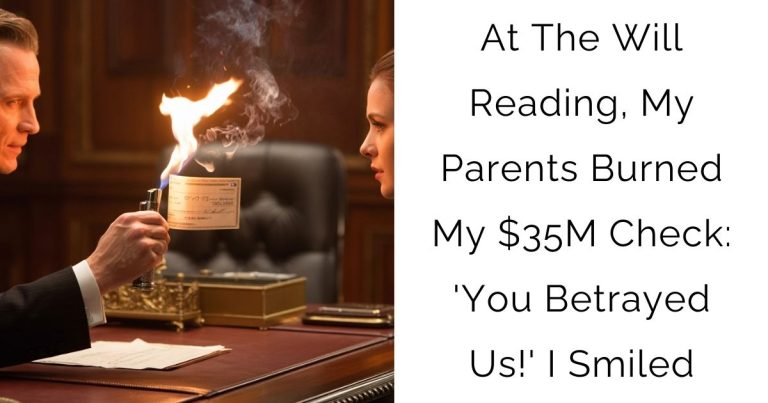 At The Will Reading, My Parents Burned My $35M Check: ‘You Betrayed Us!’ I Smiled