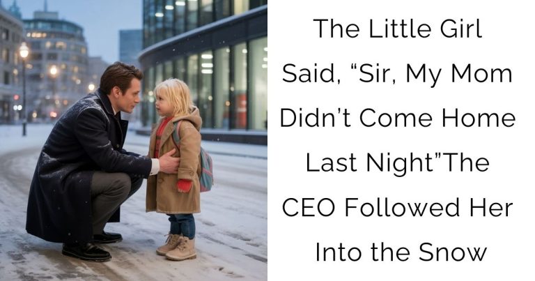 The Little Girl Said, “Sir, My Mom Didn’t Come Home Last Night…”—The CEO Followed Her Into the Snow…