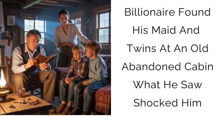Billionaire Found His Maid And Twins At An Old Abandoned Cabin — What He Saw Shocked Him