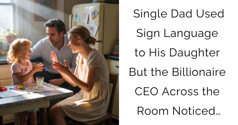 Single Dad Used Sign Language to His Daughter — But the Billionaire CEO Across the Room Noticed…