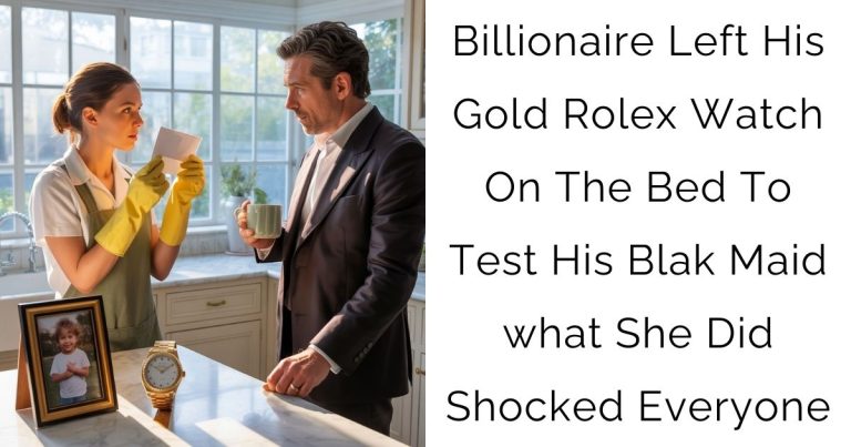Billionaire Left His Gold Rolex Watch On The Bed To Test His Blak Maid—what She Did Shocked Everyone
