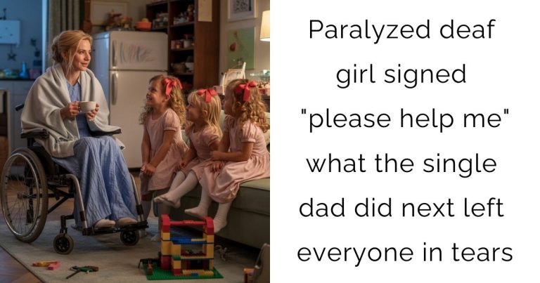 Paralyzed deaf girl signed “please help me”—what the single dad did next left everyone in tears