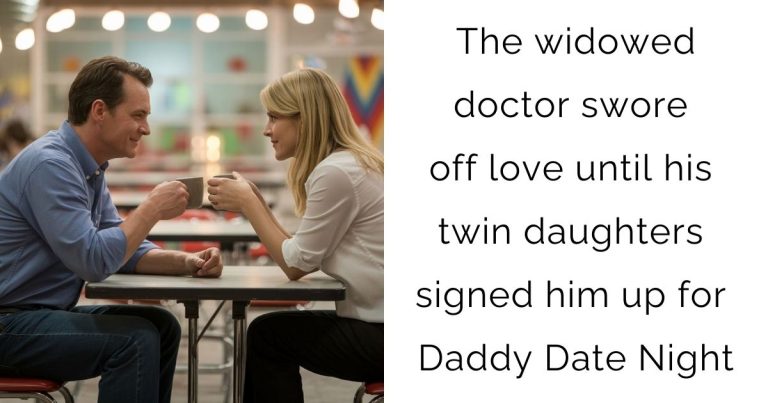 The widowed doctor swore off love—until his twin daughters signed him up for Daddy Date Night