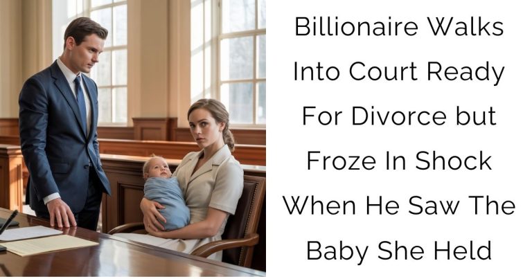 Billionaire Walks Into Court Ready For Divorce—but Froze In Shock When He Saw The Baby She Held