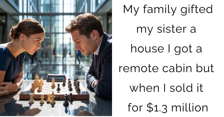 My family gifted my sister a house; I got a remote cabin! but when I sold it for $1.3 million…