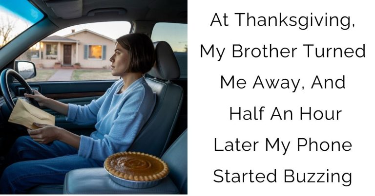 At Thanksgiving, My Brother Turned Me Away, And Half An Hour Later My Phone Started Buzzing