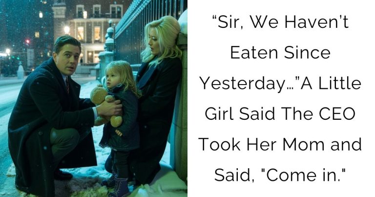 “Sir, We Haven’t Eaten Since Yesterday…”A Little Girl Said—The CEO Took Her Mom and Said, “Come in.”
