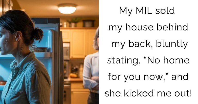 My MIL sold my house behind my back, bluntly stating, “No home for you now,” and she kicked me out!