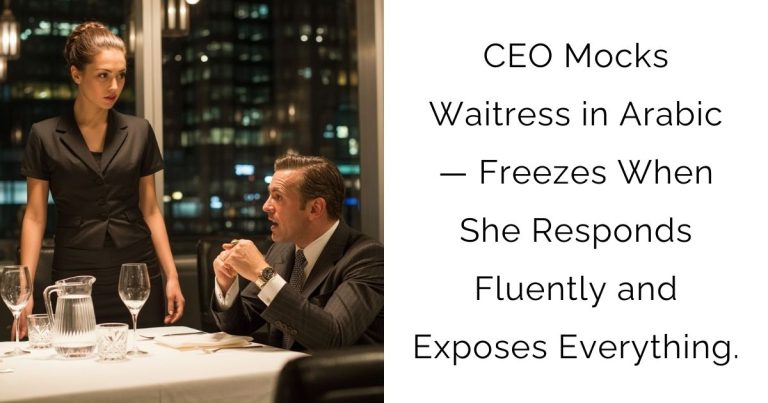 CEO Mocks Waitress in Arabic — Freezes When She Responds Fluently and Exposes Everything.