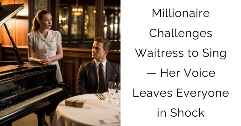 Millionaire Challenges Waitress to Sing — Her Voice Leaves Everyone in Shock