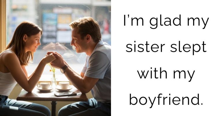 I’m glad my sister slept with my boyfriend.