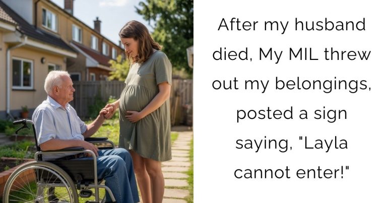 After my husband died, My MIL threw out my belongings, posted a sign saying, “Layla cannot enter!”