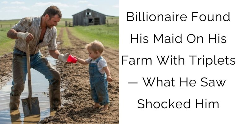 Billionaire Found His Maid On His Farm With Triplets — What He Saw Shocked Him