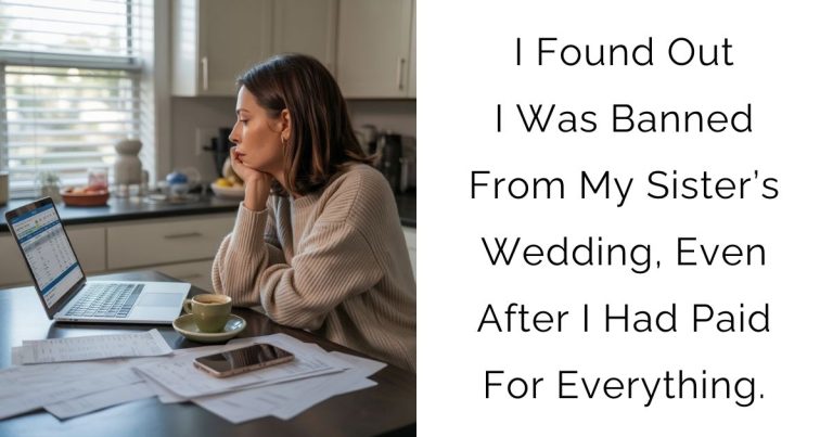 I Found Out I Was Banned From My Sister’s Wedding, Even After I Had Paid For Everything.