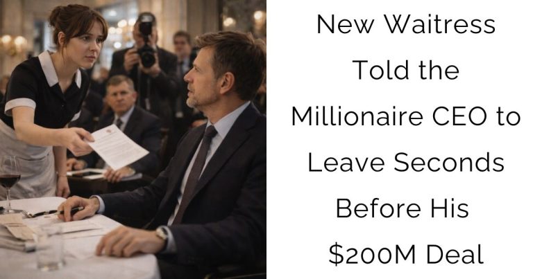 New Waitress Told the Millionaire CEO to Leave — Seconds Before His $200M Deal