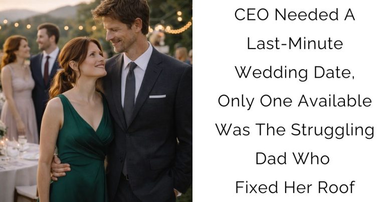 CEO Needed A Last-Minute Wedding Date, Only One Available Was The Struggling Dad Who Fixed Her Roof