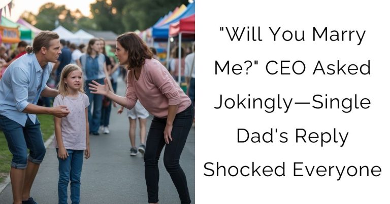 “Will You Marry Me?” CEO Asked Jokingly—Single Dad’s Reply Shocked Everyone