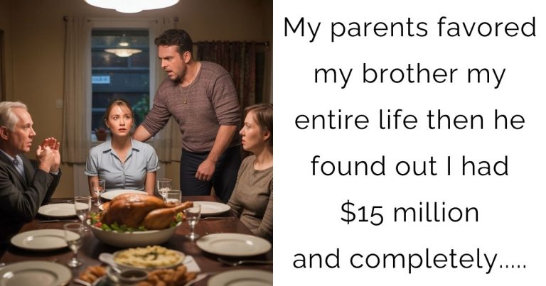 My parents favored my brother my entire life—then he found out I had $15 million and completely…..