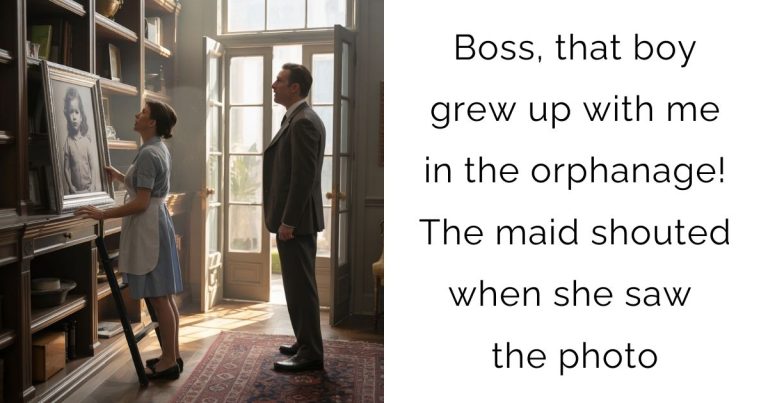 Boss, that boy grew up with me in the orphanage! The maid shouted when she saw the photo