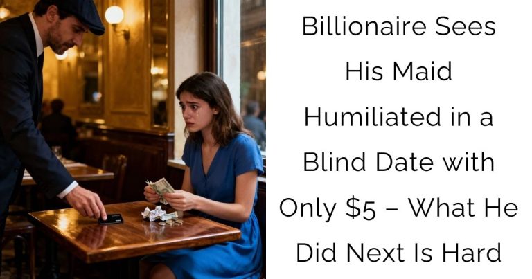 Billionaire Sees His Maid Humiliated in a Blind Date with Only $5 – What He Did Next Is Hard